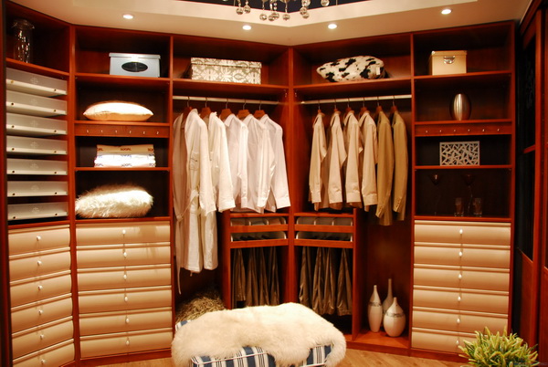 古朴中的时尚味道 精致的欧式衣柜设计图