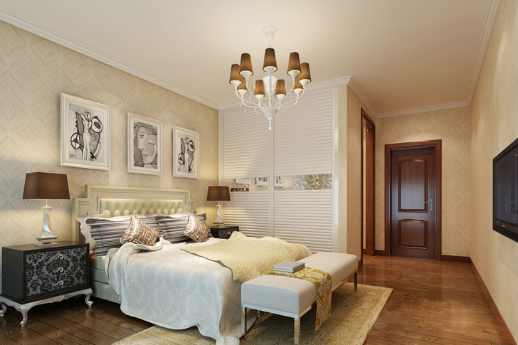 小资情调尽体现 简欧风格衣柜效果图