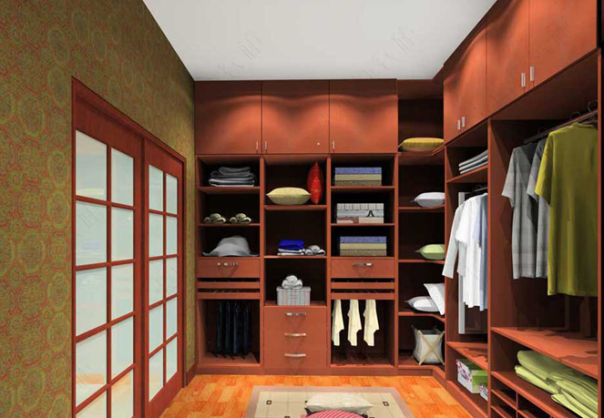 营造神秘感 现代整体衣柜效果图