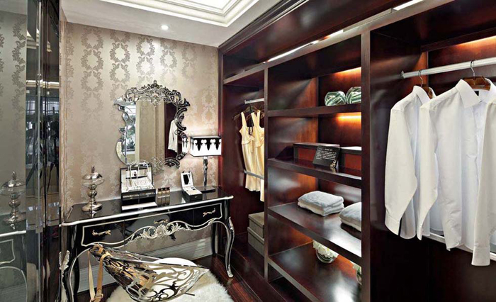 欧式古典衣柜设计图 极具小资情调