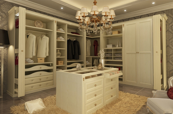 浓烈抢眼的欧式家居 欧式整体衣柜效果图