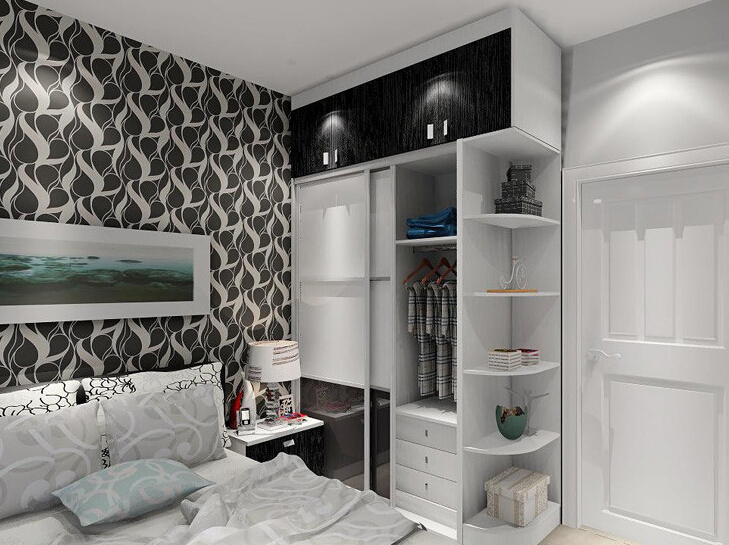 时尚素雅婚房衣柜图片 打造时尚温暖家 