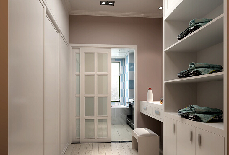 简静东方 独立式衣柜效果图