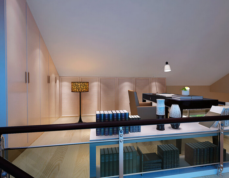 206平别墅三房现代简约 阁楼衣柜设计图