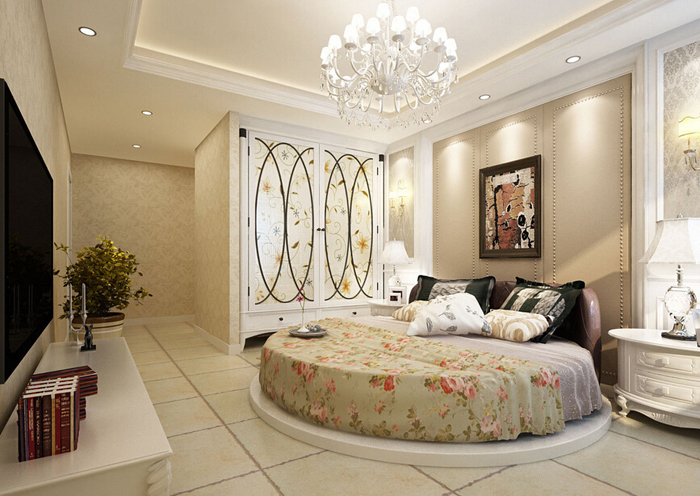 183平幸福四居演绎欧式现代风 欧式田园衣柜设计图