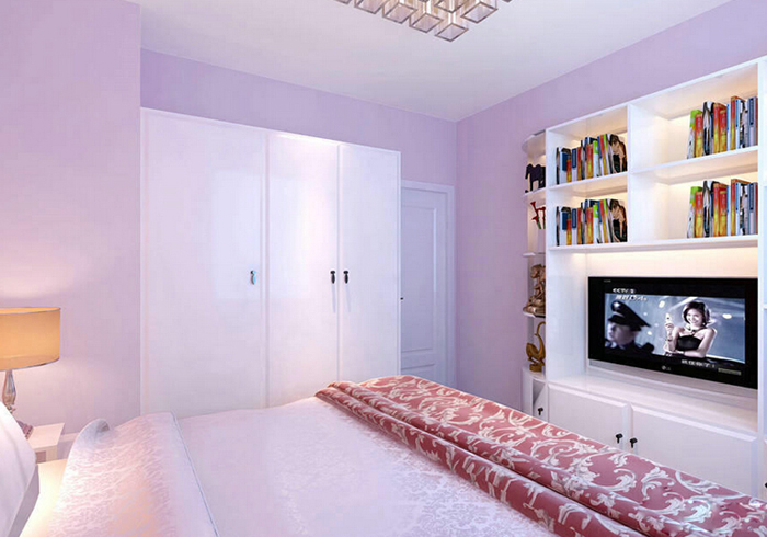 9.8万两居室现代简约风格装修  女白领衣柜图片