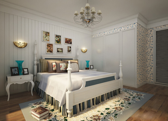 欧式田园风格卧室 欧式田园风格衣柜设计图