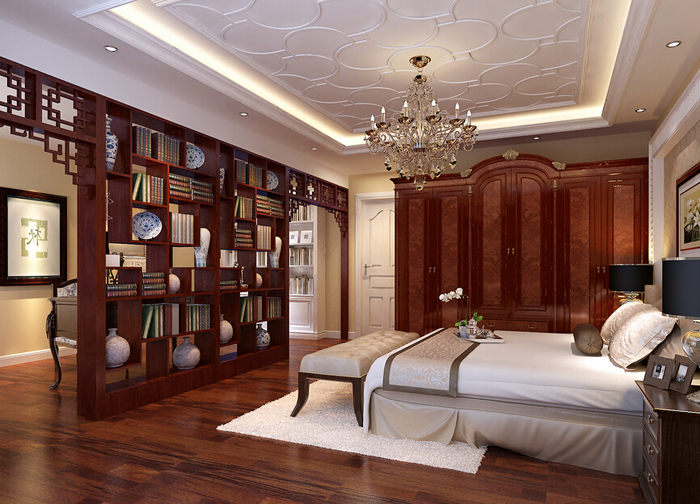 复式简约欧式装修案例 低调奢华欧式衣柜设计图