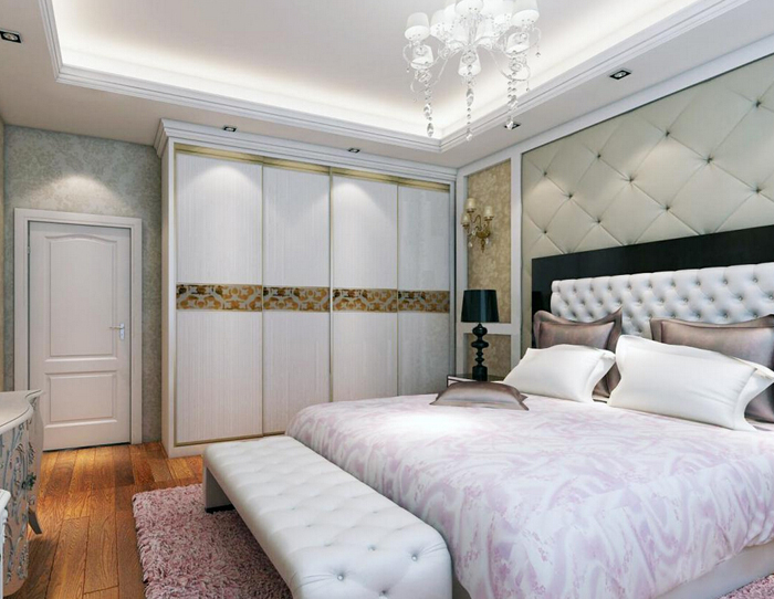 60平米夫妻二人生活 清新小田园衣柜效果图