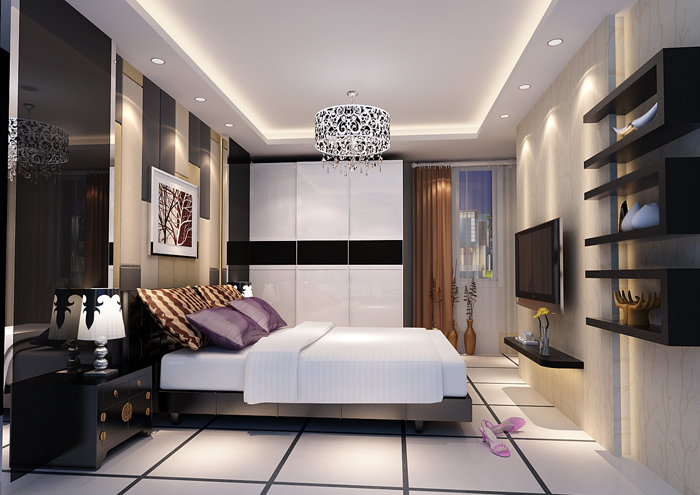 好“色”卧室装修 气质优雅卧室衣柜效果图