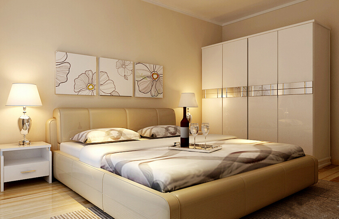 94平米浪漫卧室 魅力卧室衣柜效果图