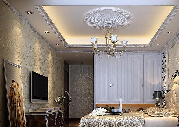 冷色调与浪漫相遇 欧式整体衣柜效果图