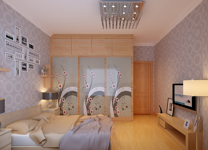 打造精致温馨之家 工薪夫妇卧室衣柜图片