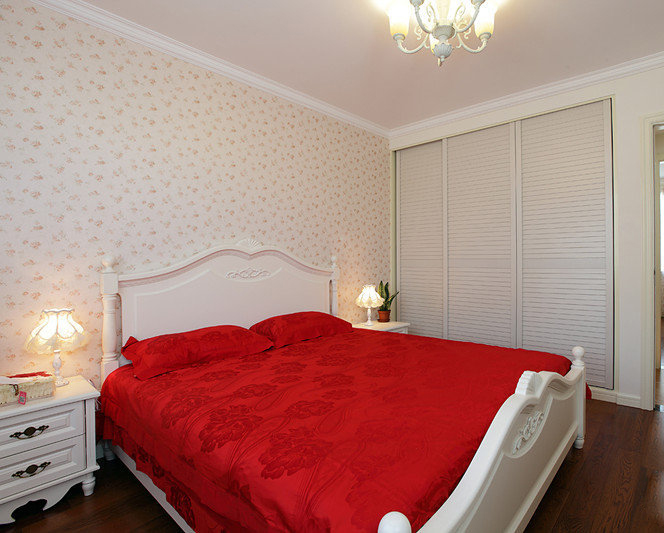 复式田园家 90后夫妇卧室衣柜设计图