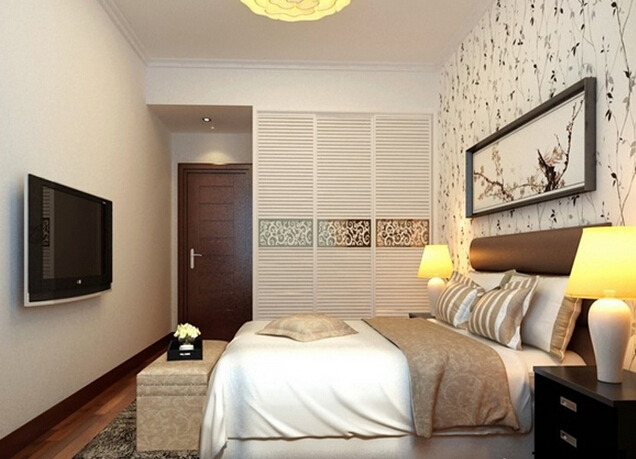 89平现代简约居  小百叶整体衣柜效果图