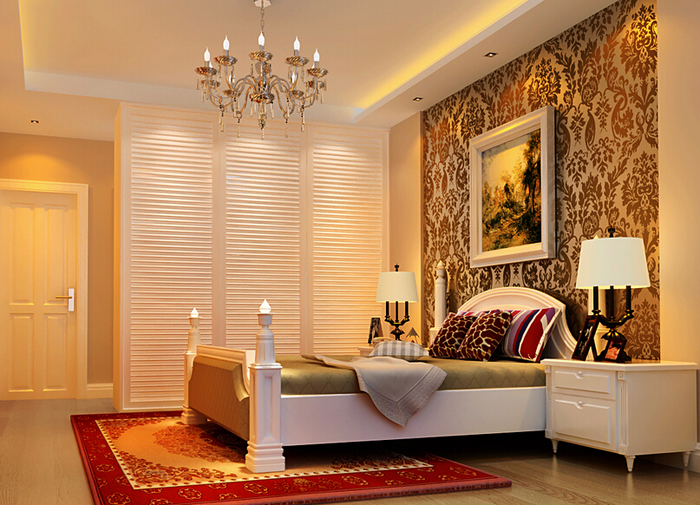 134平时尚大宅典雅欧式创意设计 浪漫欧式衣柜效果图