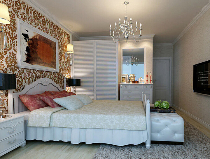 130平欧式田园完美家 浪漫衣柜设计图不可抗拒