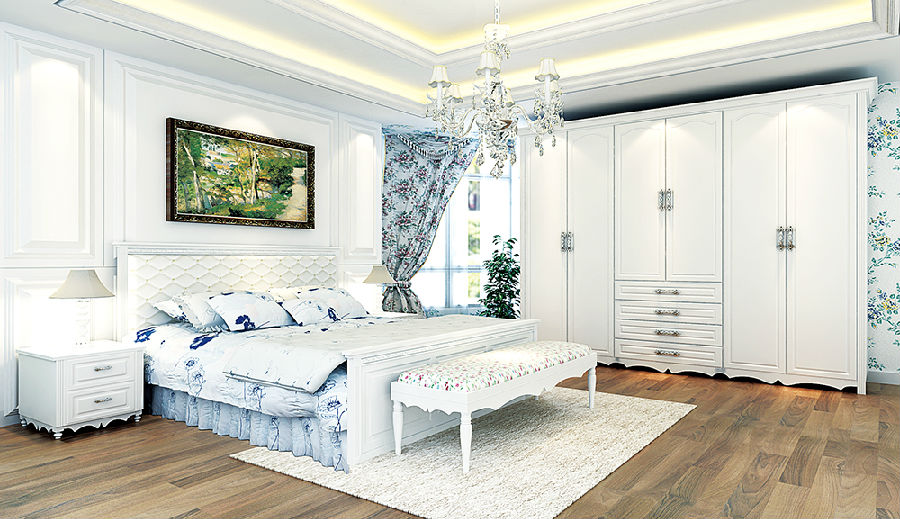 大户型卧室装修图 简欧风格衣柜设计图