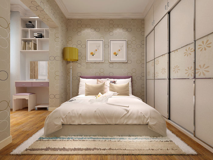 单身丽人巧装家 简约雅致衣柜设计图