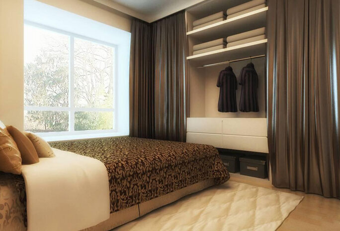 个性创意卧室衣柜设计图 单身公寓也精彩