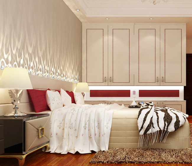 时尚个性现代装修 创意独特卧室衣柜设计图