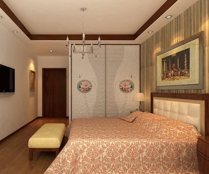 简约中式三居演绎优雅 新中式衣柜设计图