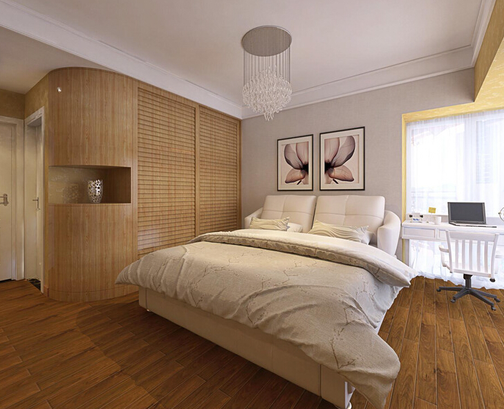 116平公寓设计 现代转角衣柜效果图