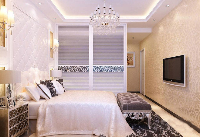 现代都市120平家装 简欧风格整体衣柜图片