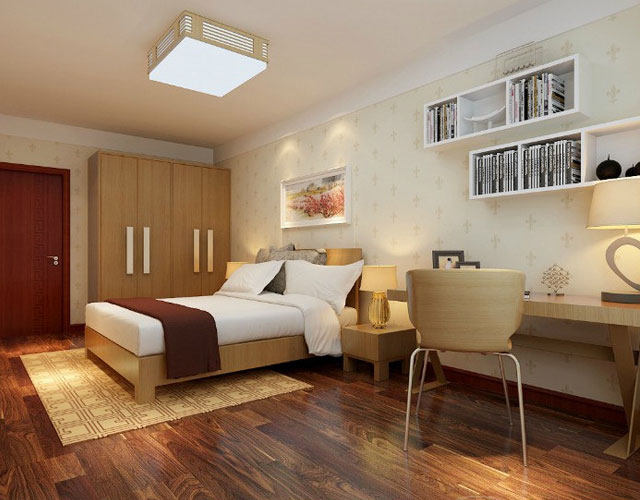 简单实用衣柜效果图 原木色衣柜也时尚