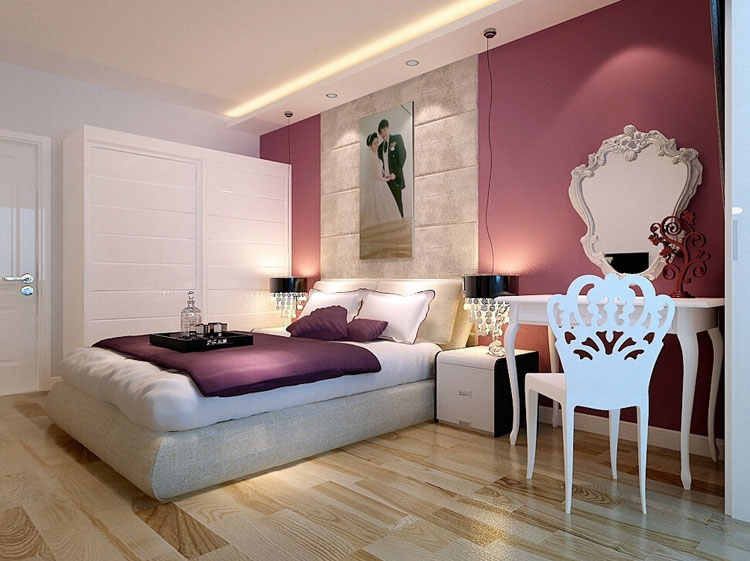 大胆色调尽显高雅 现代整体移门衣柜图片