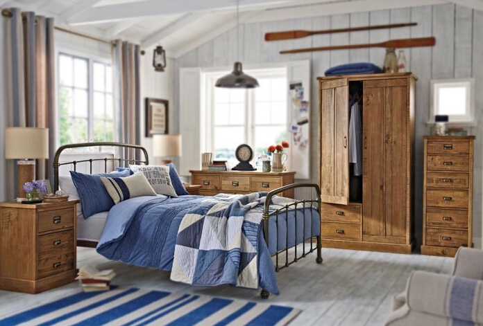 经典美式家居 自然美式风衣柜效果图