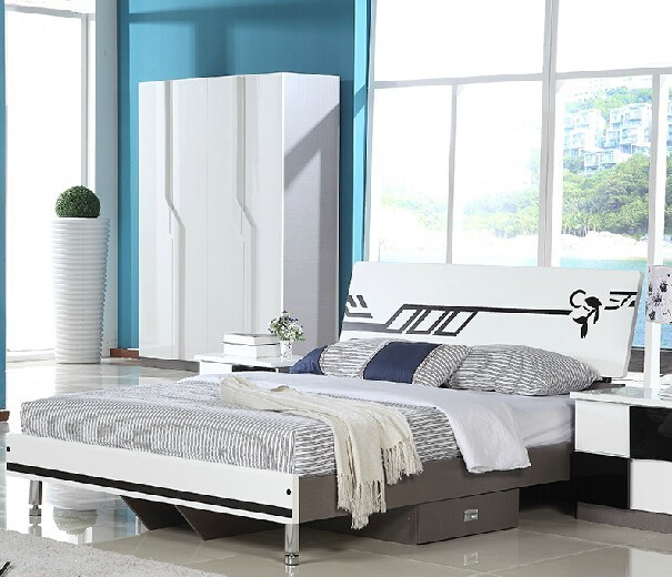 黑白酷雅卧室 现代整体衣柜图片