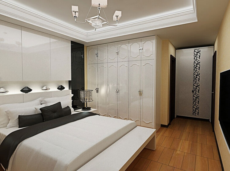 时尚灵感发源地 现代时尚六门衣柜效果图