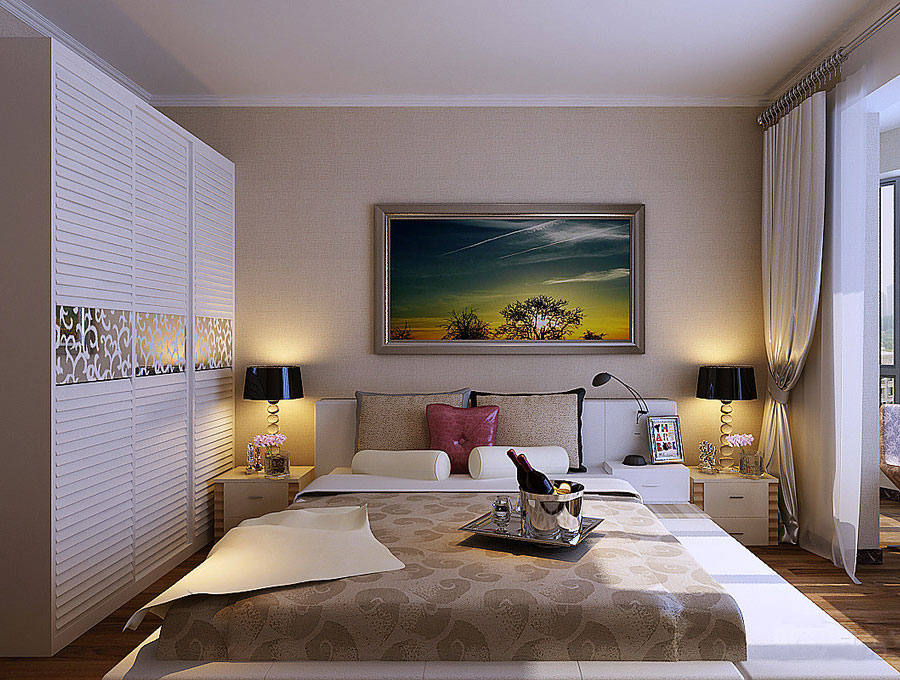 新婚夫妻新房装修 公寓衣柜效果图