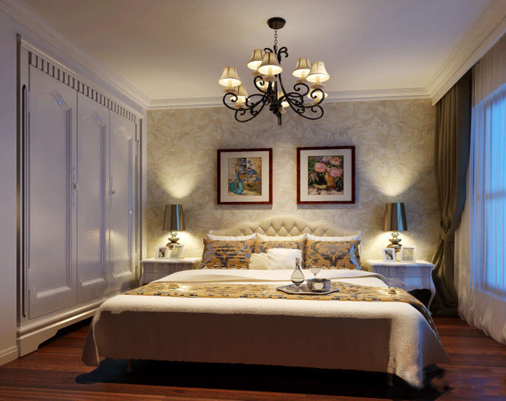 220㎡大户型装修 简欧风格整体衣柜图片