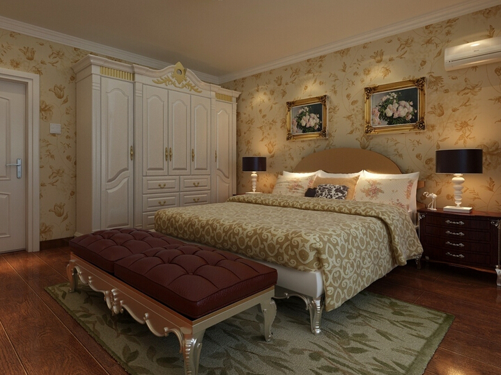 迷人的暖色调 欧式整体衣柜效果图