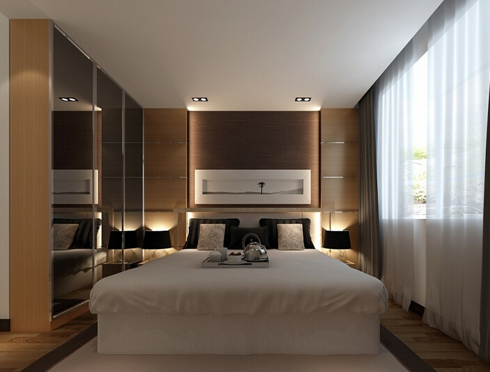 清新脱俗现代家 沉稳内敛衣柜效果图