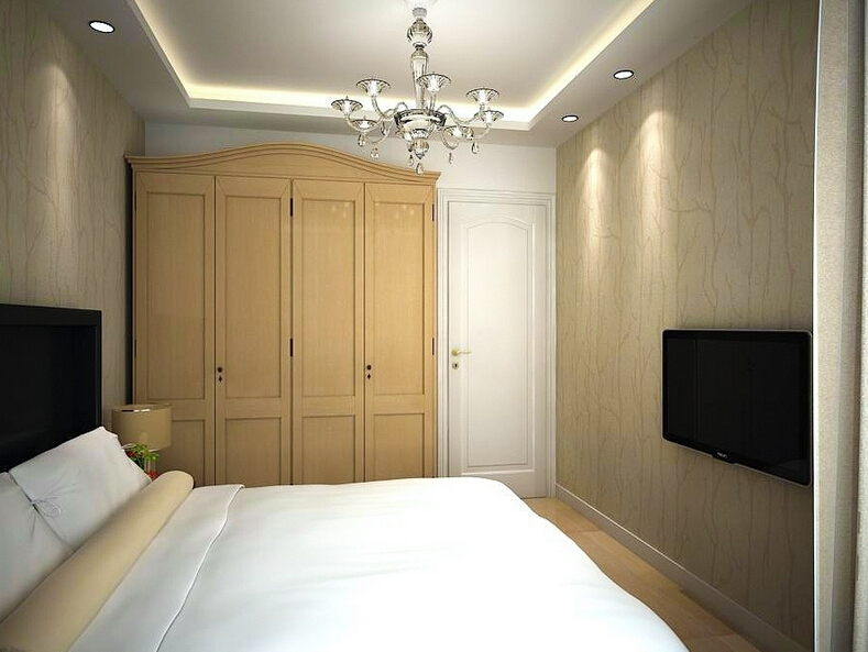 工薪族两居室装修 欧式风格衣柜效果图  