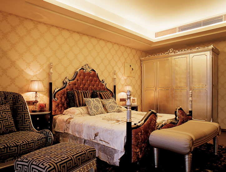 高大上整体衣柜效果图 豪华欧式独栋别墅装修 