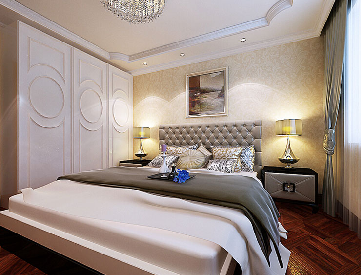 简欧风格衣柜效果图 120平两居室装修