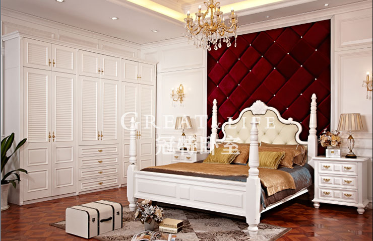 冠特卧室玛安丽优雅简约衣柜图片 简欧风格卧室衣柜图片