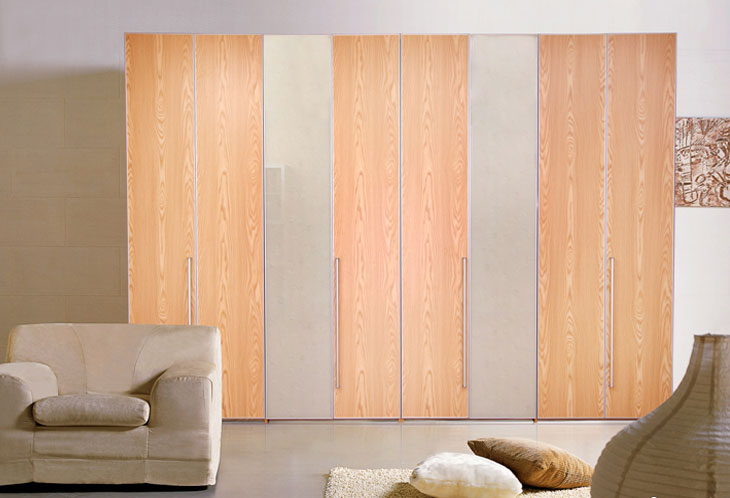 莫干山罗马假日掩门衣柜 小户型清新装修