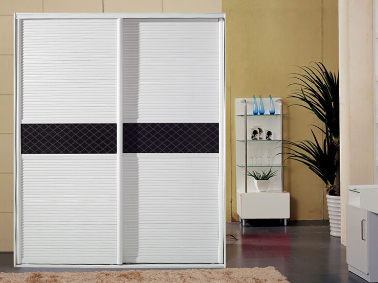 灵动百叶菱格皮纹衣柜设计图 最in时尚潮流衣柜