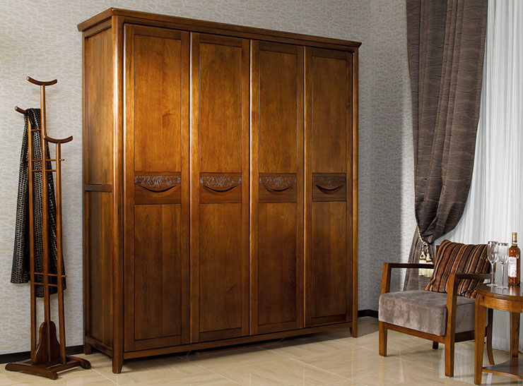 都市新时尚 全实木衣柜效果图