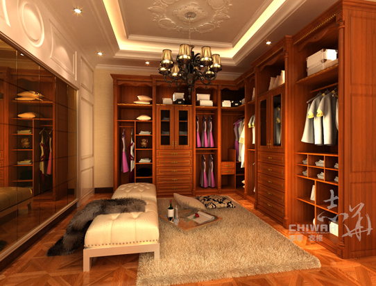 高端实木衣柜效果图 造型精美超强收纳