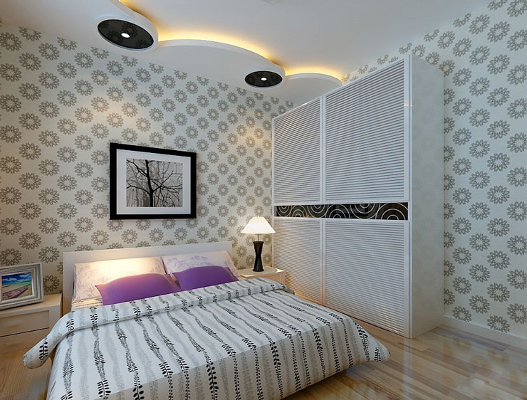 潮流白领单身居 现代小百叶衣柜效果图