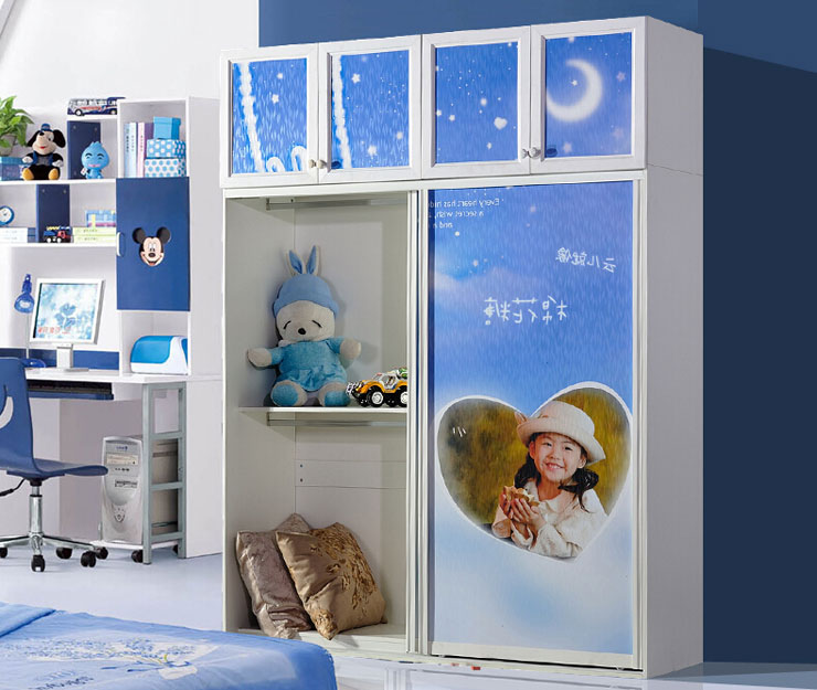 现代时尚儿童衣柜图片 梦幻年华个性定制 