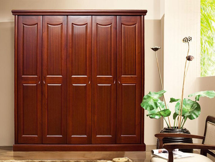 简约中式风格衣柜效果图 中式实木衣柜设计图