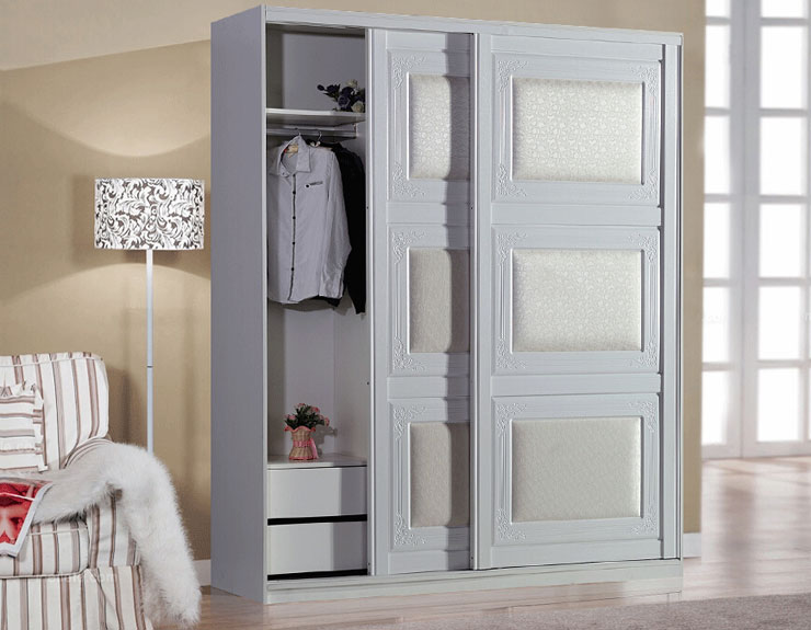 时尚皮艺移门衣柜效果图 美仑美奂 经典优雅