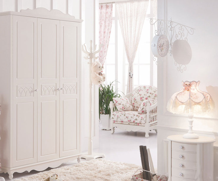 韩式田园风格卧室衣柜图片 90后喜欢的韩式甜美